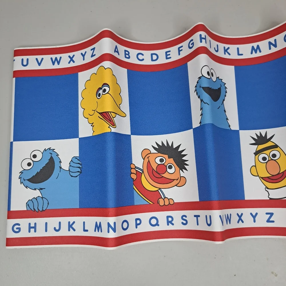 Sesame Street Wallpaper Border Vintage Baby Nursery 5 yd/15 ft Jim Henson Inc